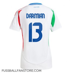 Italien Matteo Darmian #13 Replik Auswärtstrikot Damen EM 2024 Kurzarm